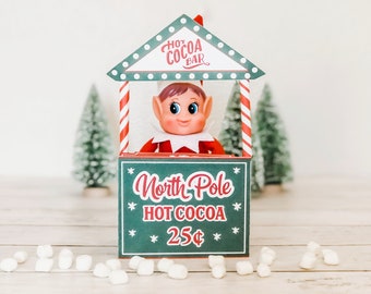 Elf Printable Hot Chocolate Stand - Printable Elf Props, Printable Elf Accessories, Elf Kit, Elf Props, Printable Elf Kit, Elf Printable