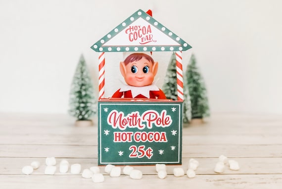 Elf Printable Hot Chocolate Stand Printable Elf Props - Etsy
