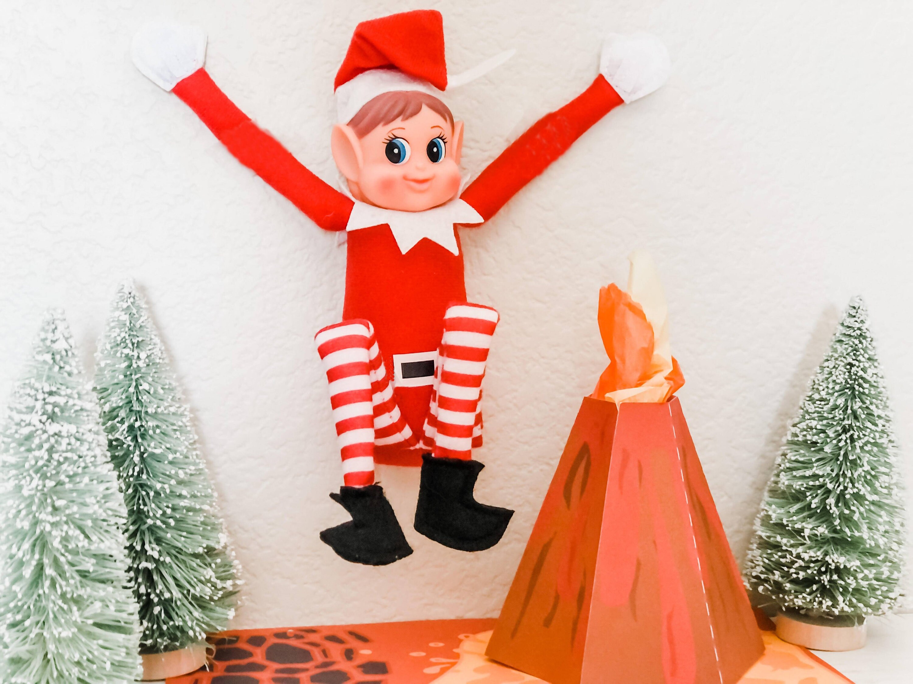 Elf the floor is lava printable