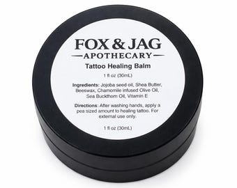 Natural Tattoo Healing Balm – Jojoba, Shea, Chamomile Aftercare