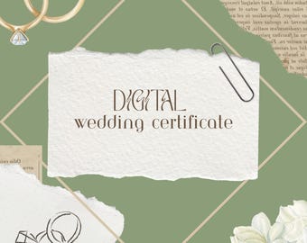 DIGITAL Yumeshipping Wedding Certificates, Poly included! (DECORATIVE)