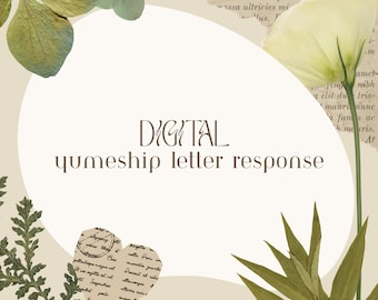 DIGITAL Yumeship Letter Response