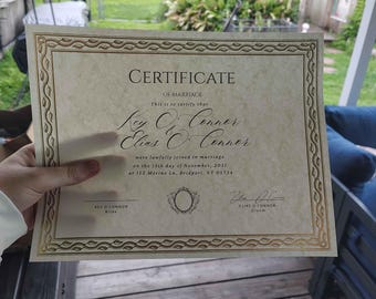 Yumeshipping-trouwcertificaten, poly inbegrepen! (DECORATIEF)