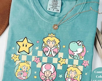 Retro Super Mario T-Shirt, Super Mario Bros Film, süßes Super Mario 1985 T-Shirt