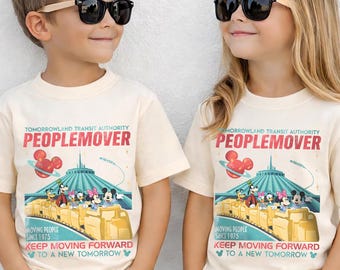 Vintage Space Mountain Jugend-Shirt, weiter in Bewegung Kinder-Shirt, Tomorrowland Magic Kingdom Tee
