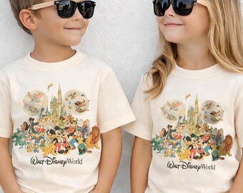Vintage Walt Disney World Storybook Kinder T-Shirt, Disney Est 1971 Jugend Shirt
