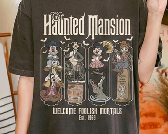 Haunted Mansion Disney Halloween Shirt, Mickey Friends Not So Scary Party, Disneyland Spooky Saison T-Shirt