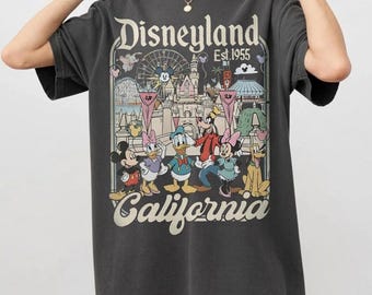 Disneyland California Comfort Farben Shirt, Disney Trip 2026, Space Mountain Tee