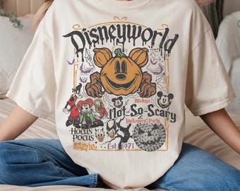 Retro Disneyworld Est.1971 Halloween-T-Shirt, Mickey's Not So Scary Party, Hokus Pokus Shirt