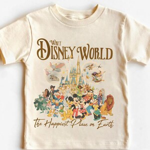 Walt Disney World Storybook Barntröja, Walt Disney World Ungdomströja, 90-tals Disney Merch T-shirt bild 2