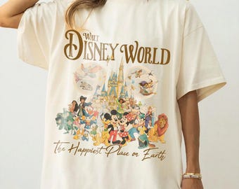 Vintage Walt Disney World Storybook T-Shirt, Walt Disney World Est 1971 Tee, 90s Disney Merch