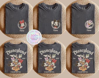Magliette personalizzate per viaggi in famiglia a Disneyland: T-shirt in cotone Comfort Colors