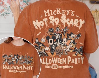 Mickey's Not So Scary Halloween Party 2026 Skeleton Comfort Farben, 2026 Halloween Disney Family Shirt