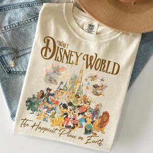 Walt Disney World Storybook Barntröja, Walt Disney World Ungdomströja, 90-tals Disney Merch T-shirt bild 6