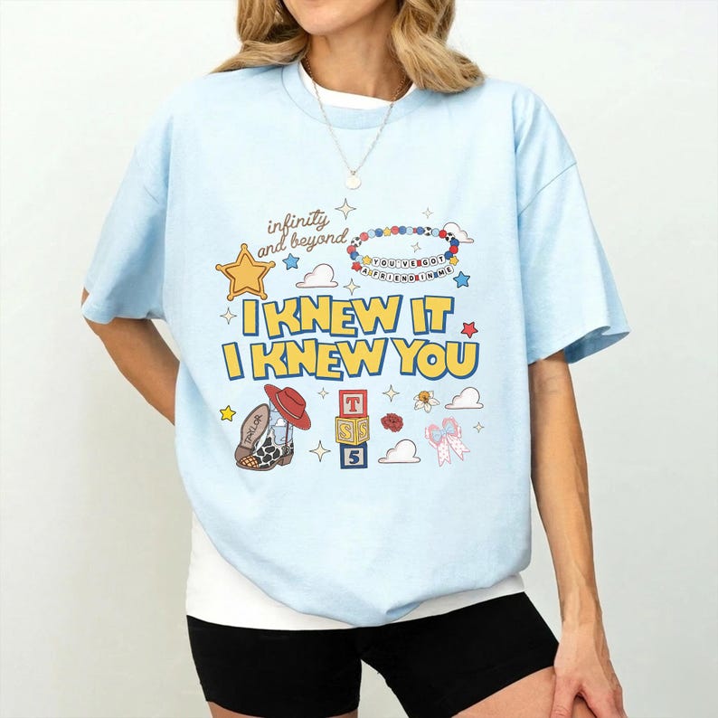 Retro I Knew It I Knew You Shirt, TS and Toy Story 5 Friendship Shirt, Woody Buzz Lightyear Tee, Disneyland Pixar Tee image 7