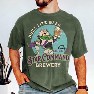 Star Command Brewery Shirt, Disney Mens Toy Story Beer, Buzz Lite Beer Funny Disney Dad, Epcot Center