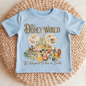 Walt Disney World Storybook Barntröja, Walt Disney World Ungdomströja, 90-tals Disney Merch T-shirt bild 4