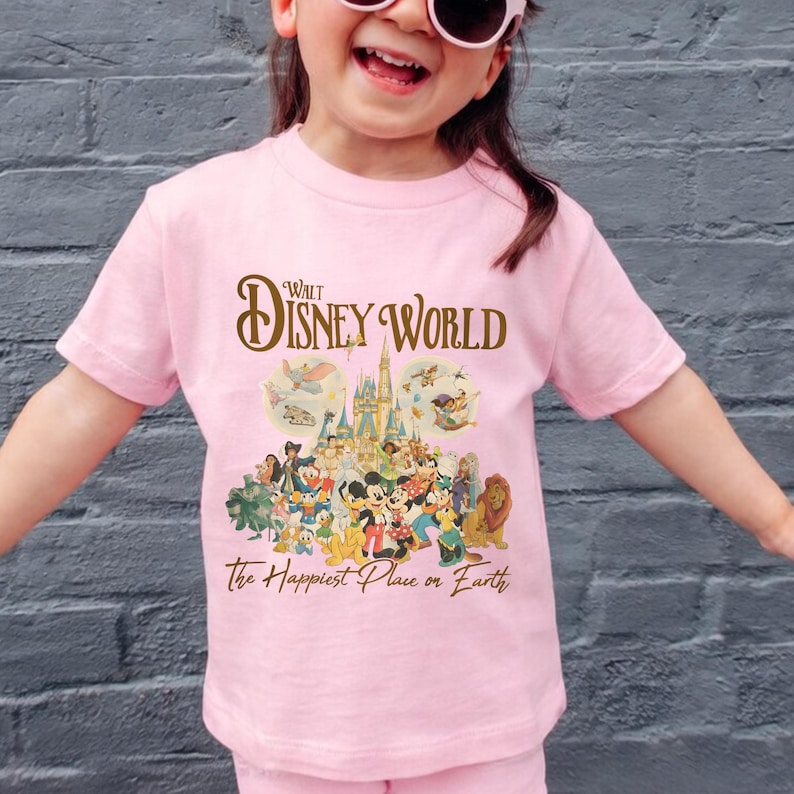 Walt Disney World Storybook Barntröja, Walt Disney World Ungdomströja, 90-tals Disney Merch T-shirt bild 1