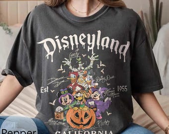 Vintage Mickey & Friends with Signs Halloween Shirt, Mickey's Not So Scary Halloween 2026 Party Tee