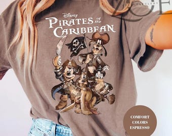 Fluch der Karibik Disney Shirt, Mickey Pirates Shirts