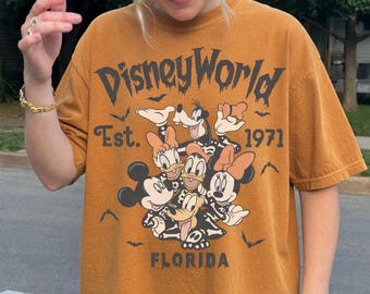 Disneyworld Mickey and Friends Halloween Shirt, Disneyworld Est. 1971 Florida Tee