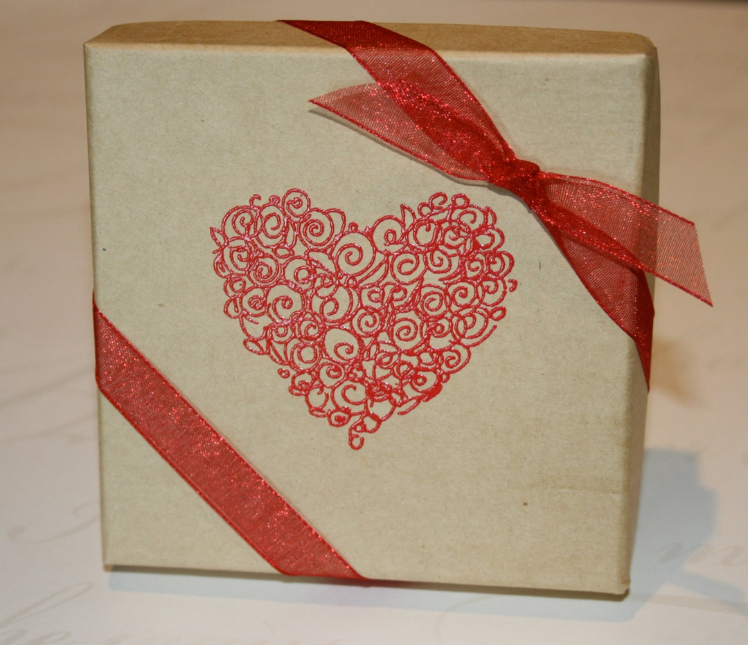 Valentine Gift Box Embossed Gift Boxes Paper Gift Box Etsy