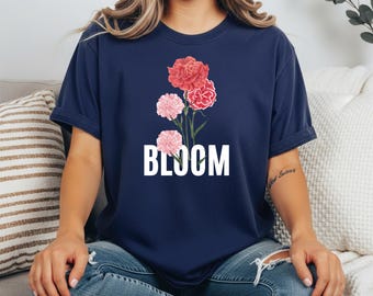 Bloom Flower Graphic Tee | Relaxed Fit Cotton Shirt