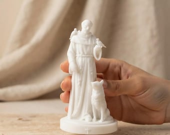 Saint Francis of Assisi Statue | Catholic Home Decor | Resin Sculpture | Religious Gift