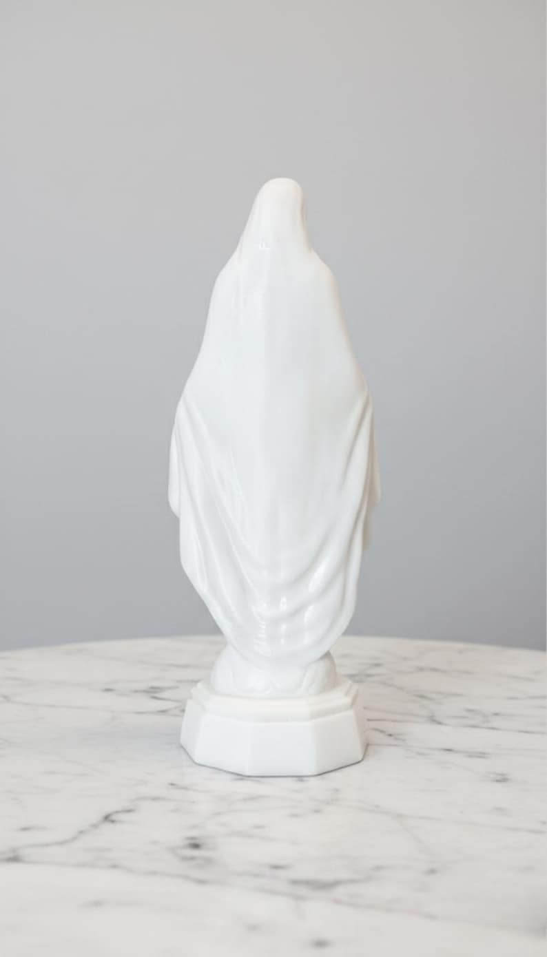 Translucent Virgin Mary Statue | Catholic Gift | Home Altar Decor | Religious Decor | Resin image 9
