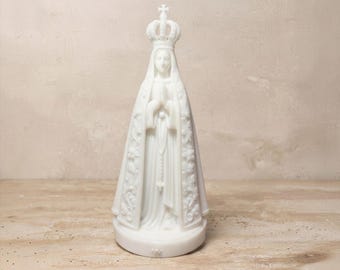 Our Lady of Aparecida Statue | White Resin Figurine | 2", 4", 6" Sizes | Catholic