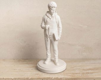 Carlo Acutis Statue | Catholic Home Decor | White Resin Sculpture | Religious Gift