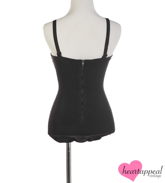 Vintage 1950s Jantzen Swimsuit // Black Gathered … - image 5