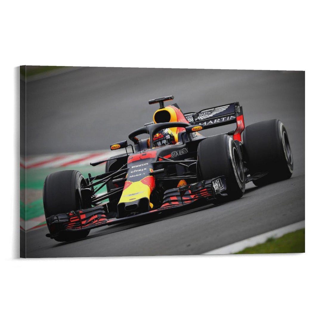 Simple F1 Racing Deco Racing F1 Racing Team Formula Canvas Art Painting Wall Decor Artwork ...