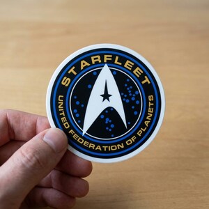 30 stuks Starfleet Command missiestickers, United Federation of Planets vinylsticker, Sci-Fi Star Trek geïnspireerde badge