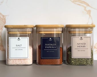 Luxury Personalized Waterproof Home Organization Labels, Elegant Organization, Custom Sizes and Colors
