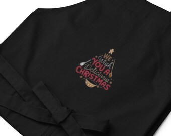 Organic cotton funny christmas apron