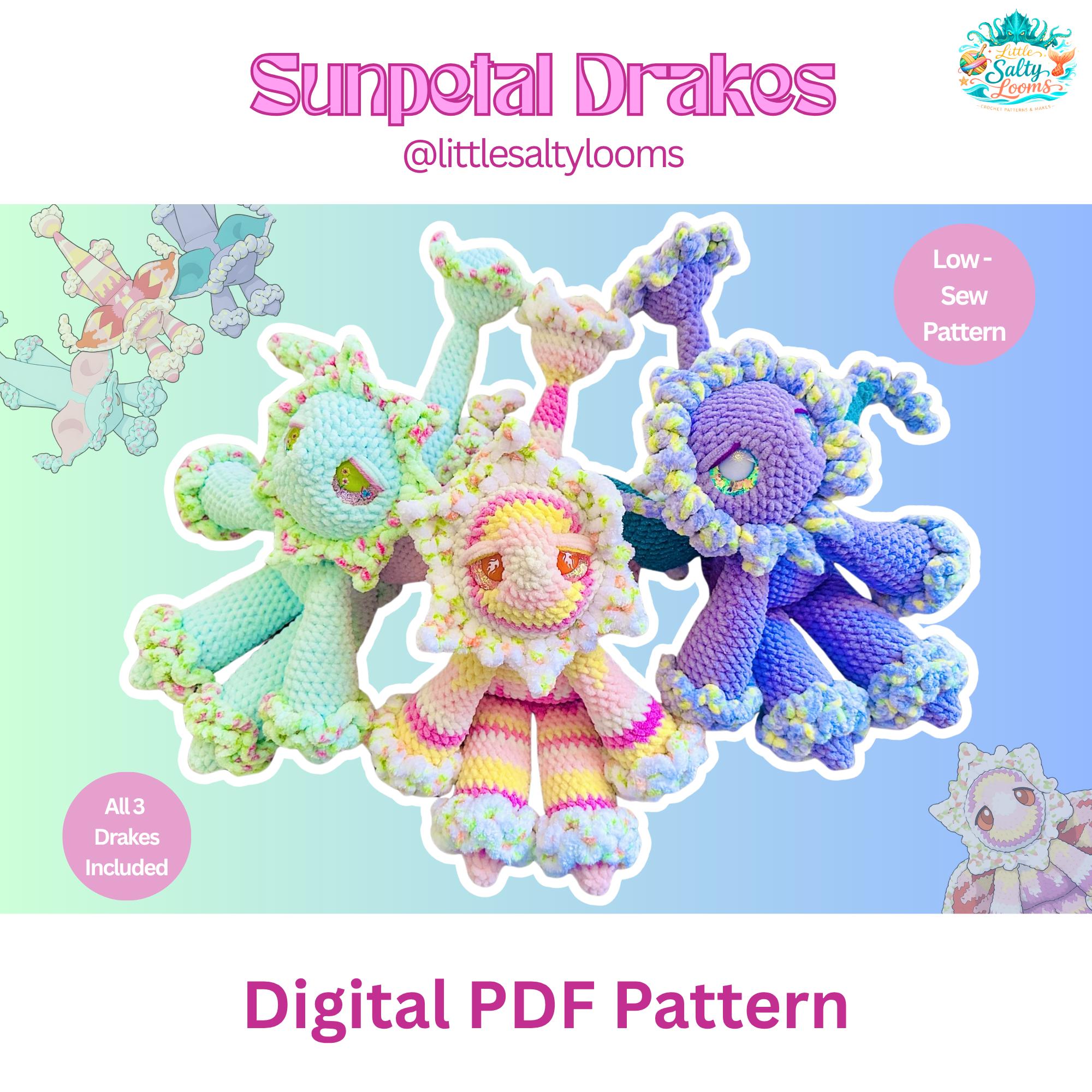 Drake Patterns The Sunpetal Drakes Crochet Pattern - Etsy