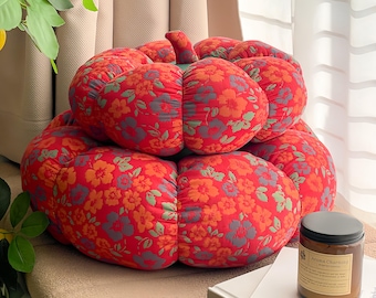 All-Cotton Pumpkin Shaped Seat Cushion Pillow – Soft & Cozy