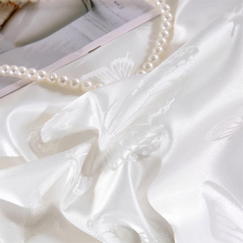 Französischer Spitzenbesatz Tencel Jacquard Bettwäsche SET - 4 Stück Bild 14