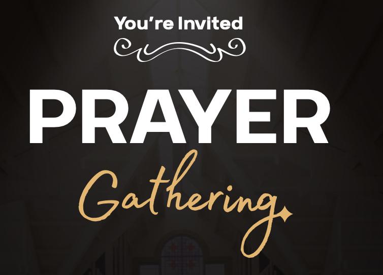 Prayer Invite Editable Prayer Gathering Invitation | Church Event Flyer (instant ...