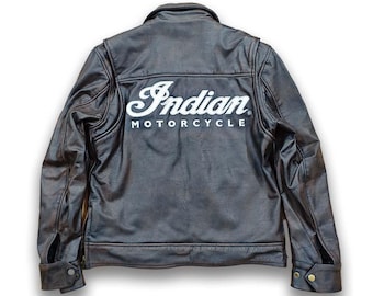 Chaqueta de motociclista india marrón desgastada para hombre con protección CE. Chaqueta protectora para motociclistas. Equipamiento de motociclista de cuero genuino.