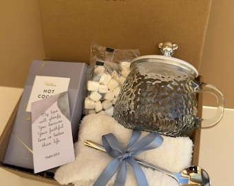 Christian Gift Box for Her, Faith Encouragement Gift, Cozy Self Care Box, Religious Comfort Gift, Thinking of You