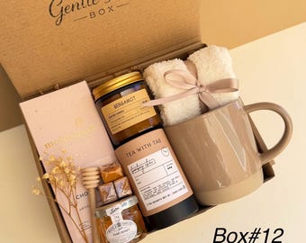 Thinking of You Gift Box, Get Well Soon Gift, Self Care Package for Her, Sending Hugs Gift Box, Comfort Gift Basket, Tea Gift Set