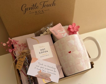 Romantic Spa Gift Box for Her, Self Care Gift Set, Relaxation Gift Basket, Girlfriend Gift, Anniversary Gift,