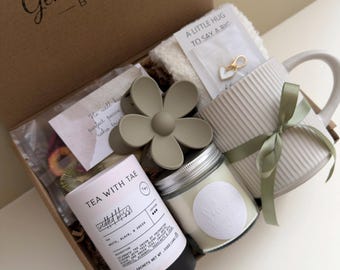 Get Well Soon Gift Box for Her, Cozy Comfort Care Package, Thinking of You Recovery Gift