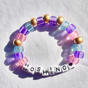 Oshi no Ko Hoshino Bracelet –  Handmade Anime Idol Kandi Bracelets