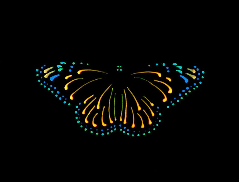 butterfly mobile with glow-in-the-dark paint elements image 10