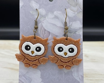 Cute Owl Polymer Clay Earrings