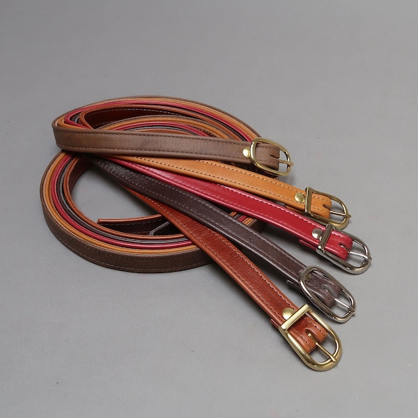 Narrow Leather Belt