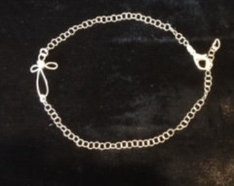 Silver-plated Cross Bracelet